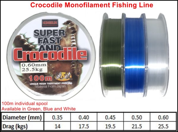 Crocodile Monofilament Fishing Line – Searock Adventures